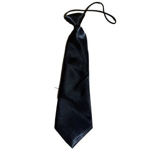 Pre-tied Elastic Adjustable Black Neck Tie Baby Toddler Kids Boys Child